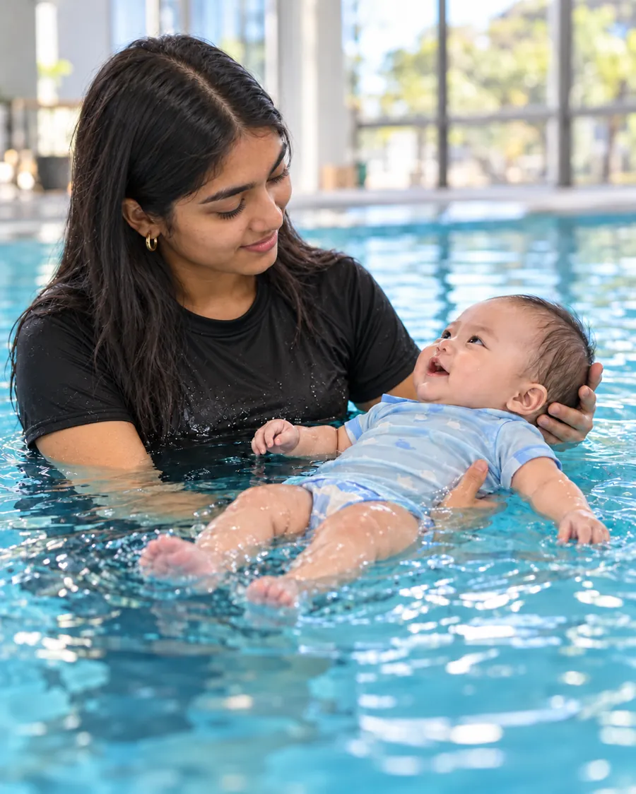 Baby swimmer class