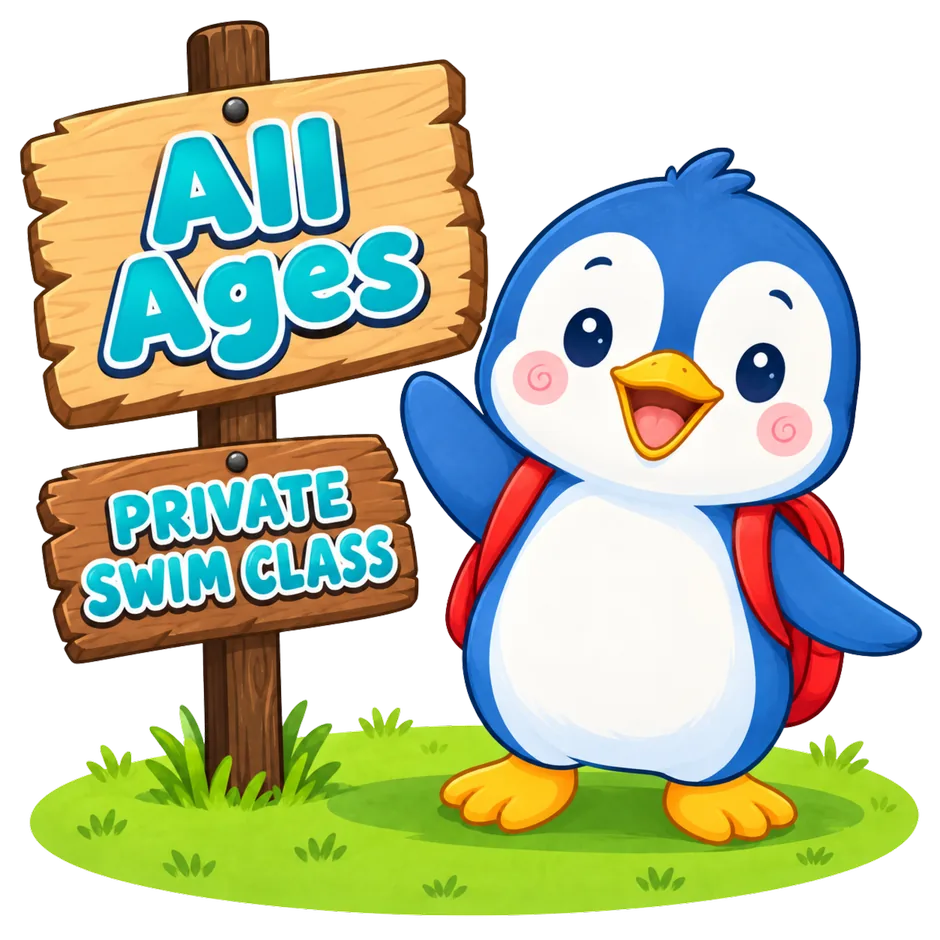 Private Swim Class mascot